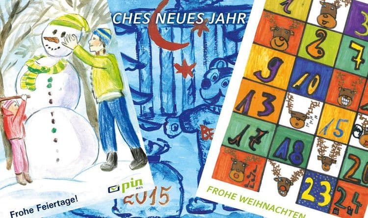 Gemalte Bilder aus PIN macht Schule Malwettbewerb 2014